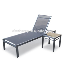 New designs aluminum sun lounger beach chairs outdoor chaise lounge